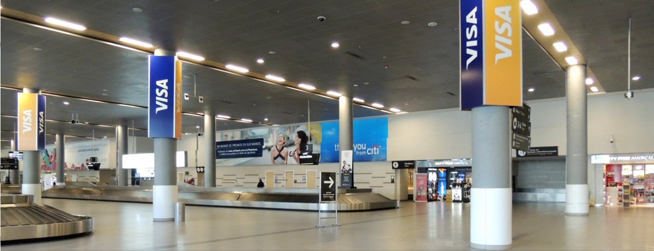 Publicidad Aeropuerto El Dorado muelle internacional (T2)